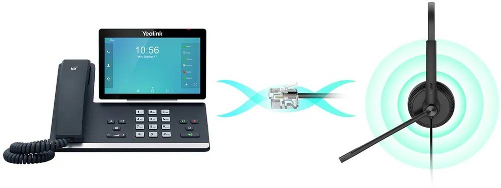 картинка Гарнитура Yealink YHS34 Lite Mono Моно, проводная, HD звук, QD, RJ9 от магазина КомпьютерЦентр