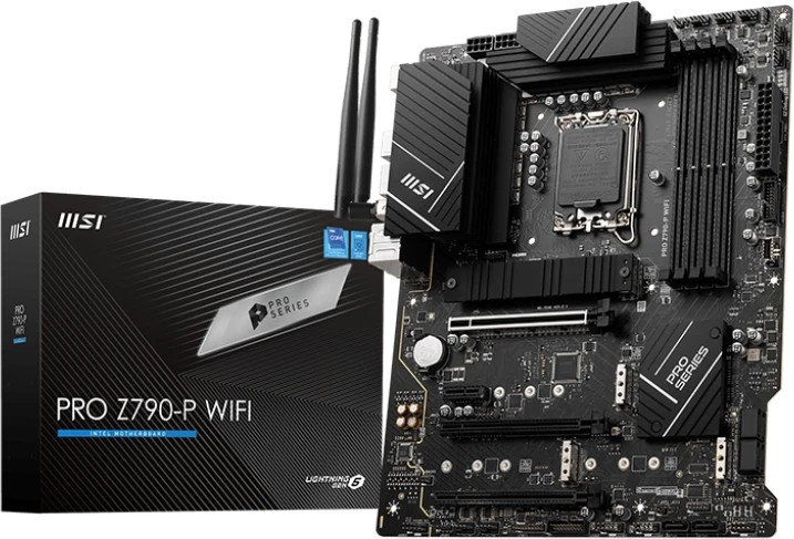 картинка Материнская плата MSI PRO Z790-P WIFI, LGA 1700, Intel Z790, 4xDDR5 от магазина КомпьютерЦентр