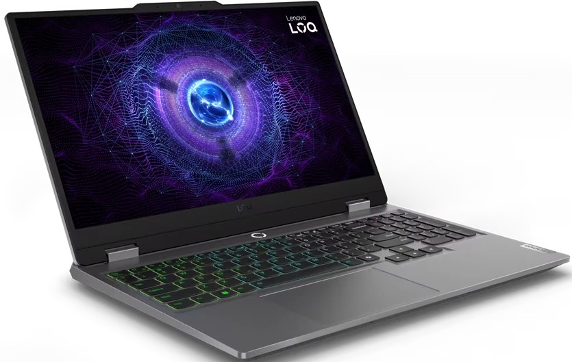 картинка Ноутбук Lenovo LOQ 15IAX9 15.6'' (1920х1080) IPS 300cd/ m2/  Intel i5-12450HX (8/ 12)/  16Gb DDR5/  512Gb SSD/  RTX 4060 8Gb/  BT v5.2/  Wi-Fi AX/  60Wh/  2.4kg (83GS00ENRK) от магазина КомпьютерЦентр