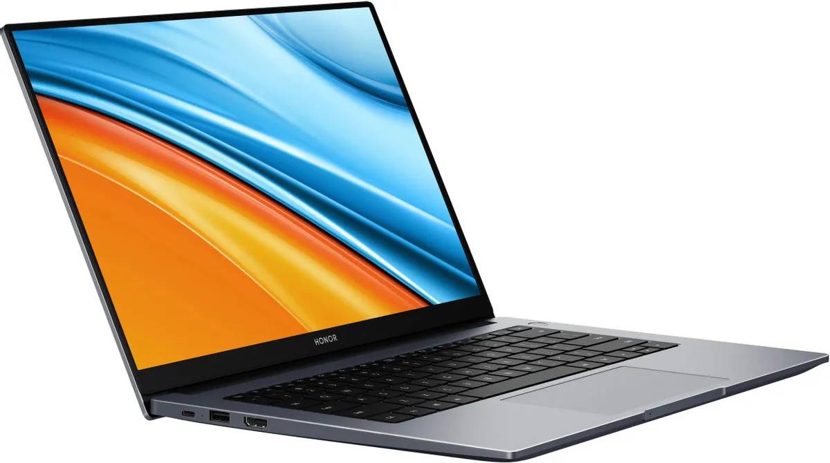 картинка Ноутбук Honor MagicBook 14 NMH-WDQ9HN [5301afvh] 14'', IPS, AMD Ryzen 5 5500U 2.1ГГц, 6-ядерный, 8ГБ DDR4, 512ГБ SSD, AMD Radeon, Free DOS, серый от магазина КомпьютерЦентр