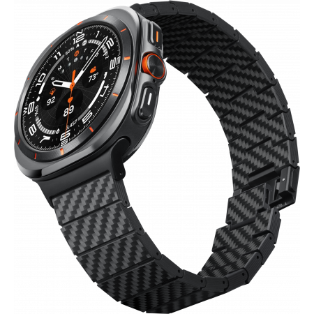 картинка Браслет PITAKA Carbon Watch band for Galaxy Watch Ultra Black/ Grey от магазина КомпьютерЦентр