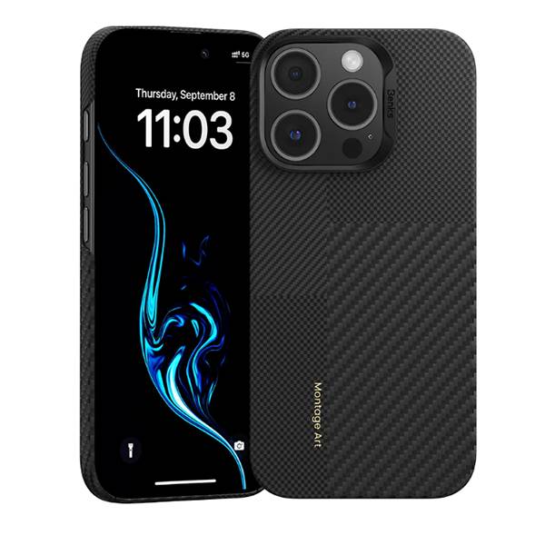 картинка Чехол Benks Montage ArmorAir Case built with Kevlar для iPhone 16 6.1'' Black (600D+1500D) от магазина КомпьютерЦентр