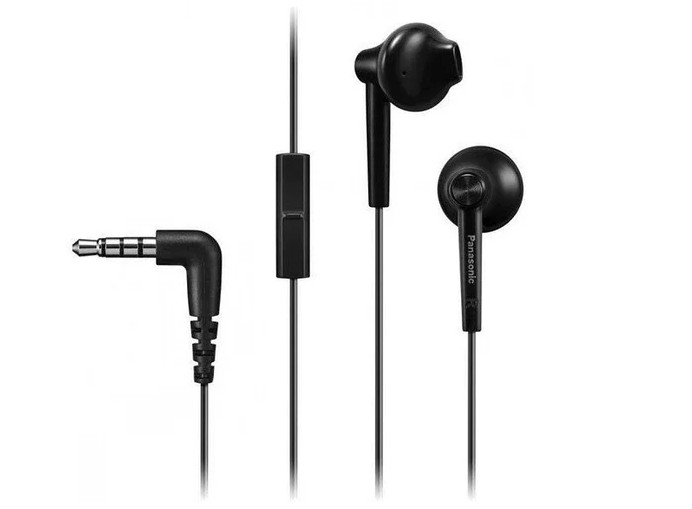 картинка Гарнитура Panasonic RP-TCM115GC Black; 1.2m вкладыши проводные (RP-TCM115GCK) от магазина КомпьютерЦентр