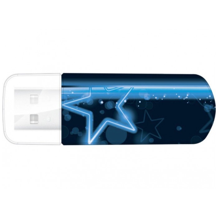 картинка Флешка USB Verbatim 16Gb Mini Neon Edition Blue (49395) от магазина КомпьютерЦентр