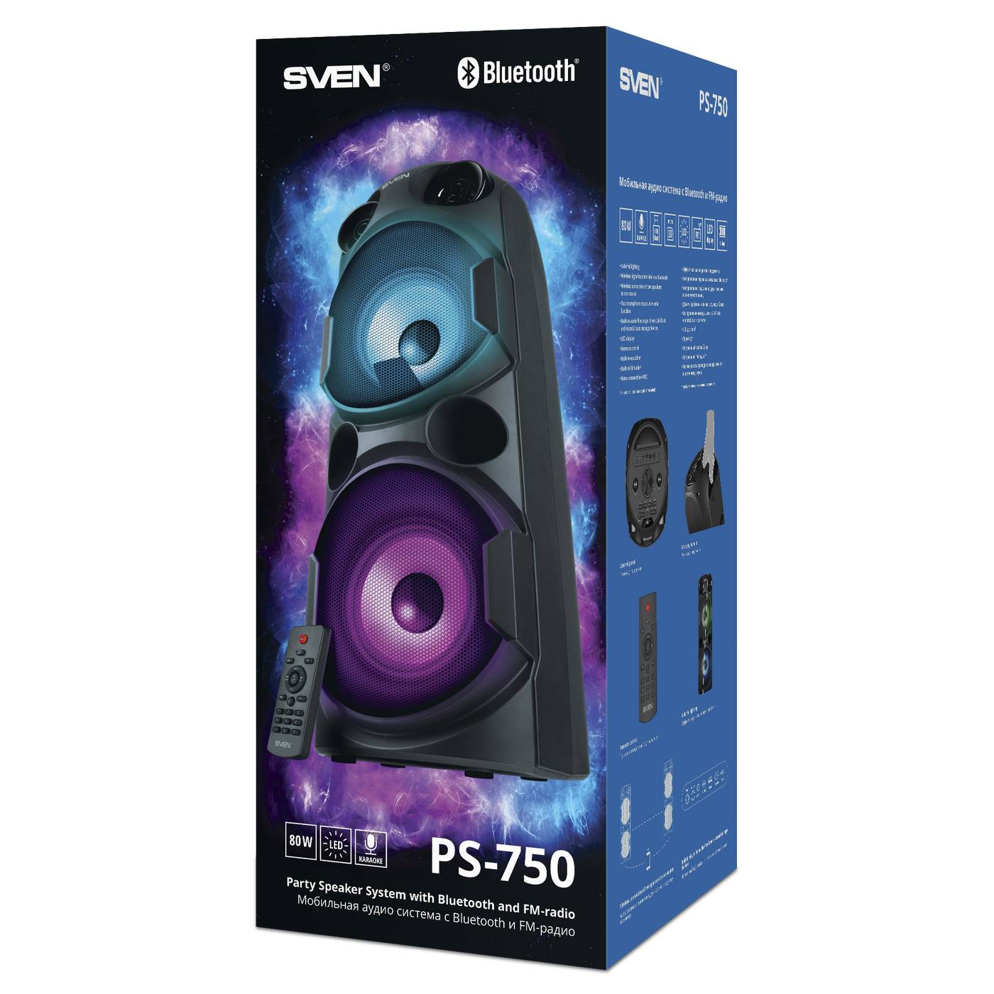 картинка Акустика Sven PS-750, черный 80 Вт (SV-019617) от магазина КомпьютерЦентр