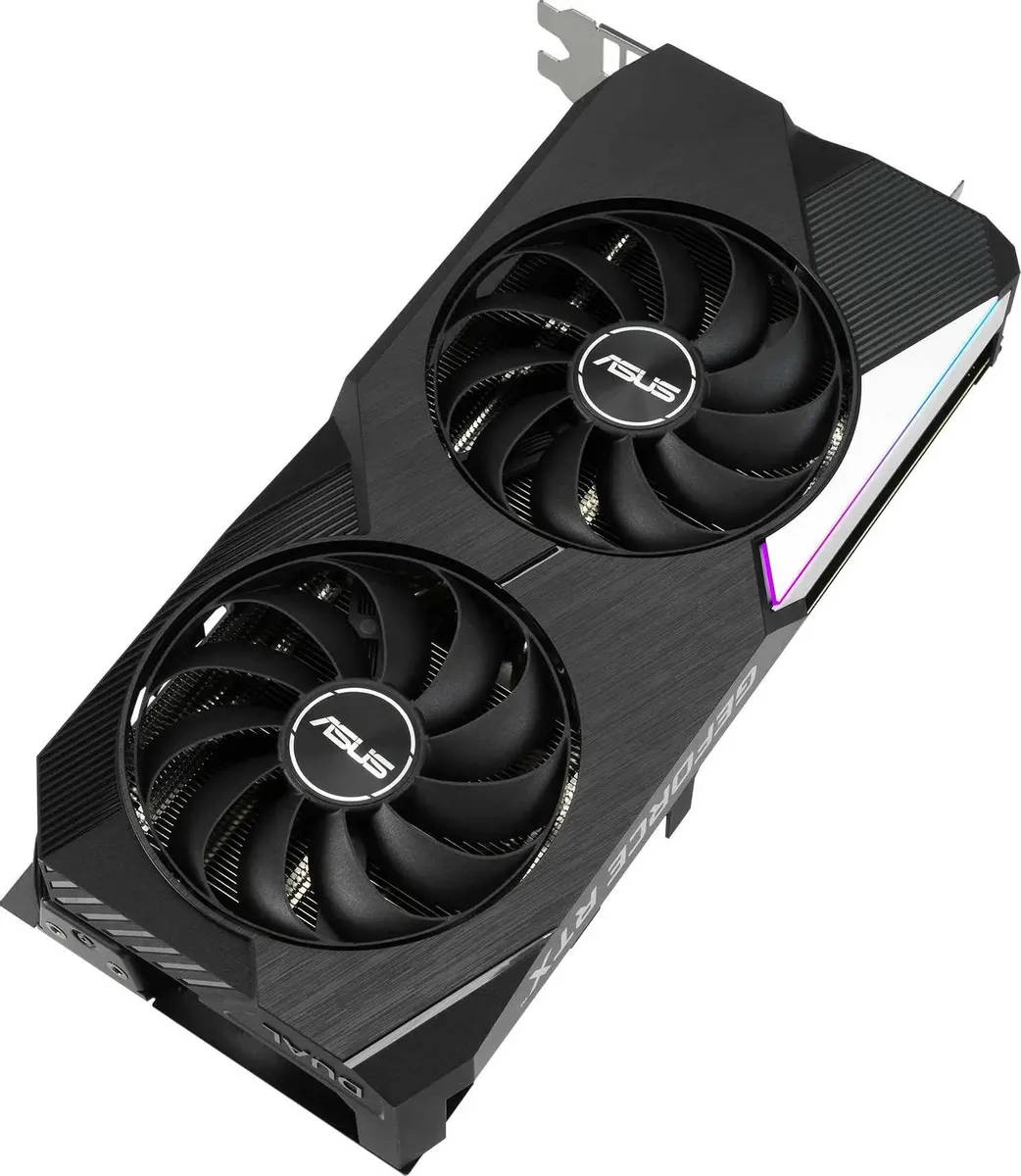 картинка Видеокарта 8Gb DDR6 GeForce RTX3060Ti Dual LHR Asus (DUAL-RTX3060TI-O8G-V2) от магазина КомпьютерЦентр