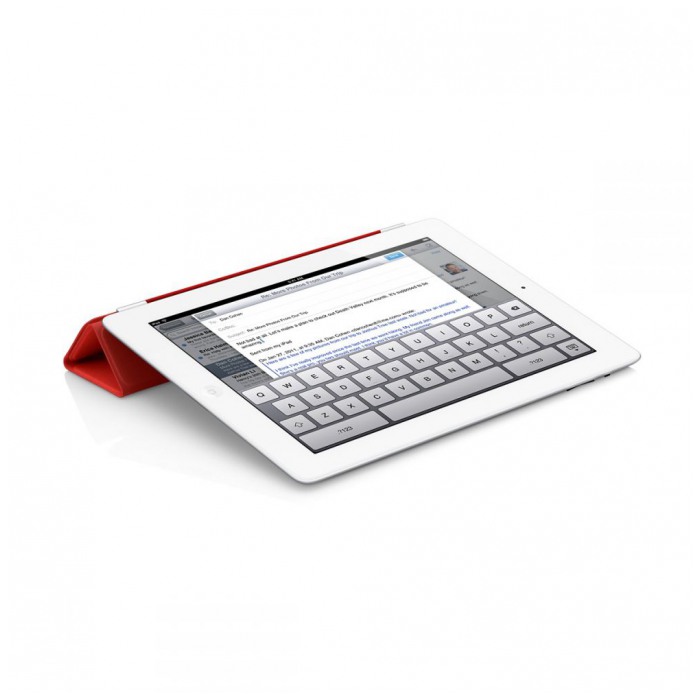 картинка Чехол Apple Smart Cover Leather Red for iPad 2 (MC950) от магазина КомпьютерЦентр