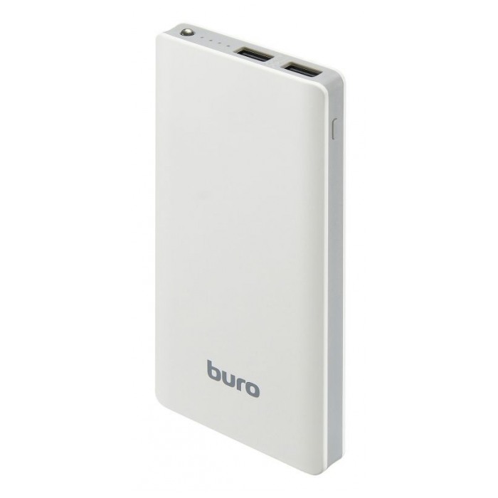 картинка Аккумулятор внешний Buro Li-Pol 10000mAh 2.4A White/ Gray 2xUSB (RCL-10000-WG) от магазина КомпьютерЦентр