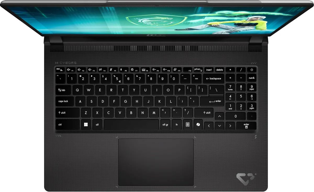 картинка Ноутбук MSI Cyborg 15 C2WF-015XRU 15'' IPS (1920x1080) 144Hz /  Intel Core 5 210H/  16Gb/  1TB SSD/ RTX 5060 8Gb/  WiFi AX/  BT 5.3/  60 Втч/  DOS от магазина КомпьютерЦентр