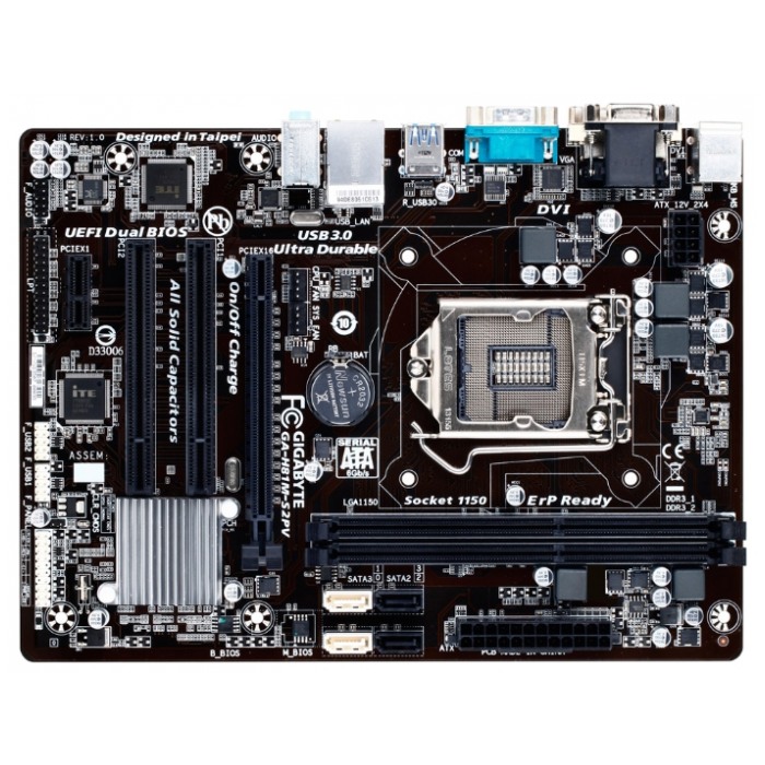 картинка Материнская плата Gigabyte GA-H81M-S2PV (GA-H81M-S2PV) от магазина КомпьютерЦентр