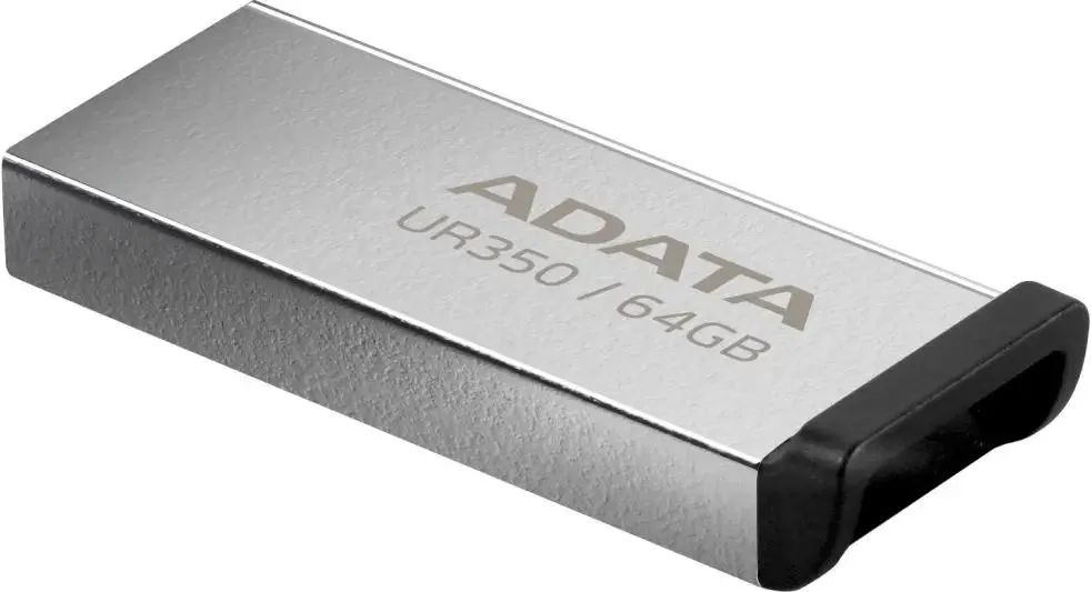 картинка USB3.2 накопитель 64Gb A-Data UR350 Silver/ Black (UR350-64G-RSR/ BK) от магазина КомпьютерЦентр