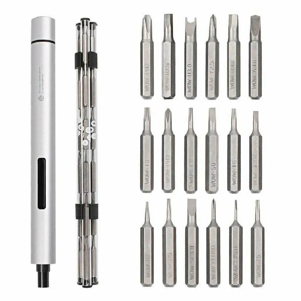 картинка Отвертка электрическая Xiaomi Wowstick TRY 20 in1 Kit White от магазина КомпьютерЦентр