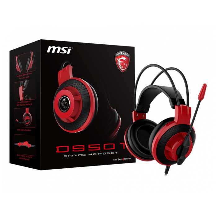 картинка Гарнитура MSI Gaming Headset DS501 (DS501) от магазина КомпьютерЦентр