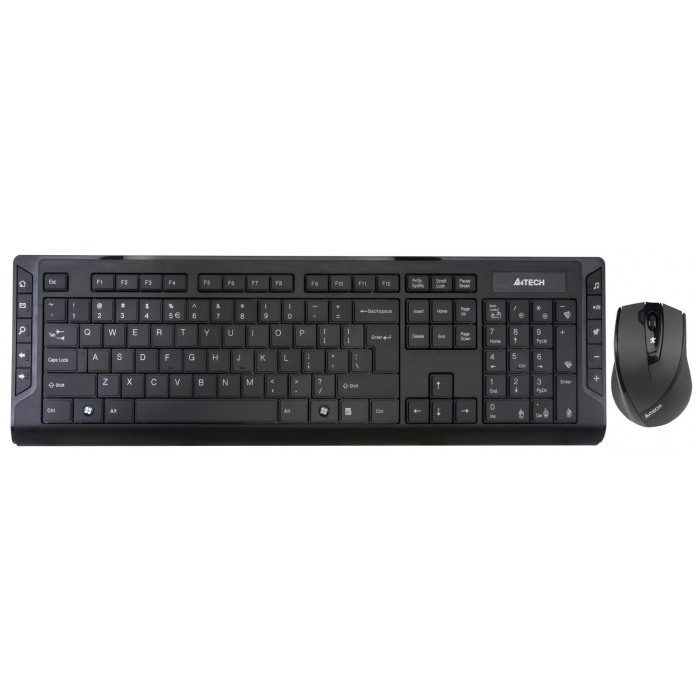 картинка Клавиатура+мышь A4tech 8200F V-Track Black Wireless (8200F) от магазина КомпьютерЦентр