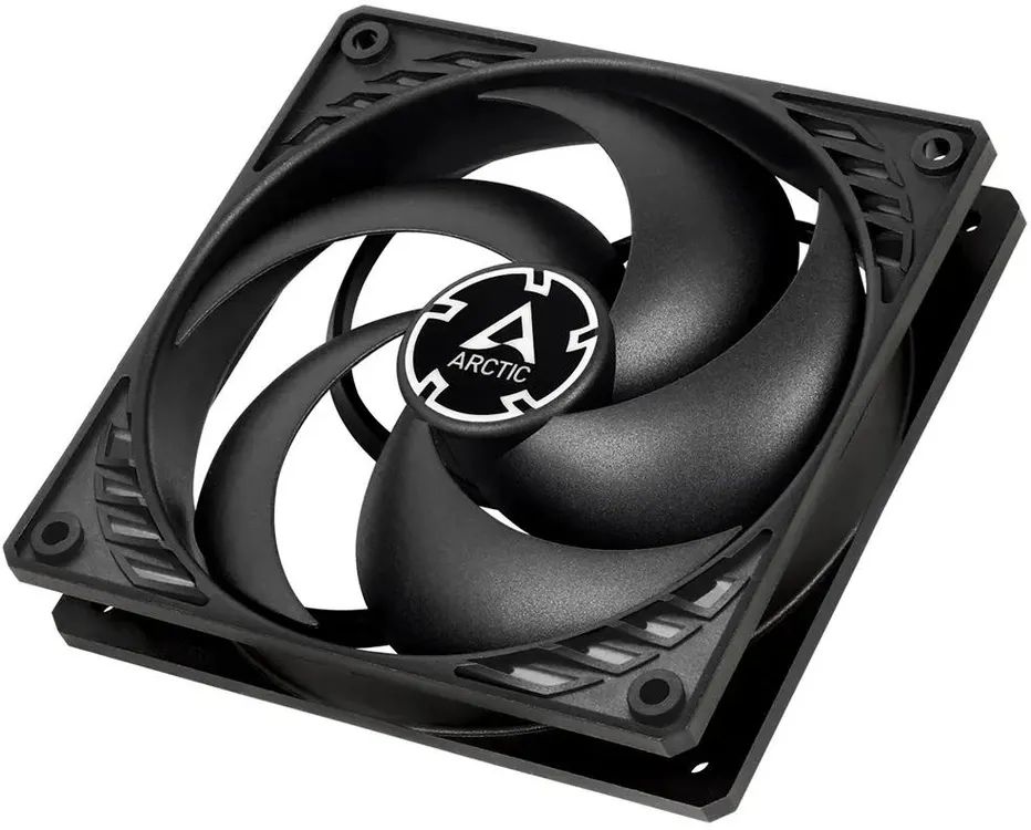 картинка Вентилятор ARCTIC COOLING Arctic P12 Black (ACFAN00118A) 120 мм 1800 об/ мин, 22.5 дБ, 3 pin от магазина КомпьютерЦентр