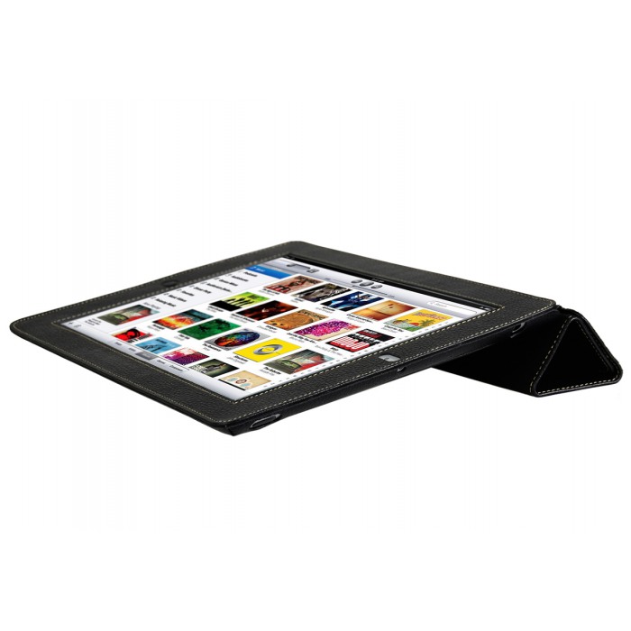 картинка Чехол Melkco Leather Case Slimme Cover Type Black for new iPad/ iPad 2 (APNIPALCSC1BKLC) от магазина КомпьютерЦентр