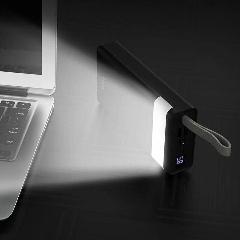 картинка Внешний аккумулятор Hoco J73 30000 mAh LED-фонарик Black от магазина КомпьютерЦентр