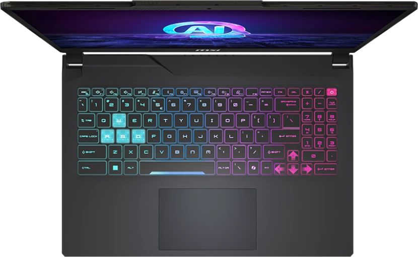 картинка Ноутбук MSI Cyborg 15 AI A1VEK-244XRU 15.6'' IPS (1920x1080) 144Hz /  Core Ultra 7 155H/  16Gb/  512Gb SSD/ RTX4050 6Gb/  WiFi AX/  BT 5.3/  53.5 Втч/  DOS от магазина КомпьютерЦентр