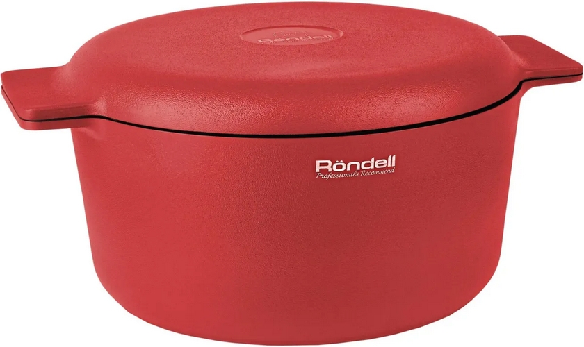 картинка Кастрюля Rondell Red Edition RDA-1118 4.6л. d=24см (с крышкой) красный от магазина КомпьютерЦентр