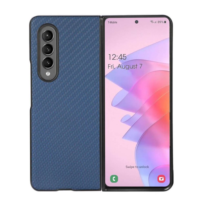 картинка Чехол-накладка Samsung Galaxy Z Fold 4 Carbon, Blue от магазина КомпьютерЦентр
