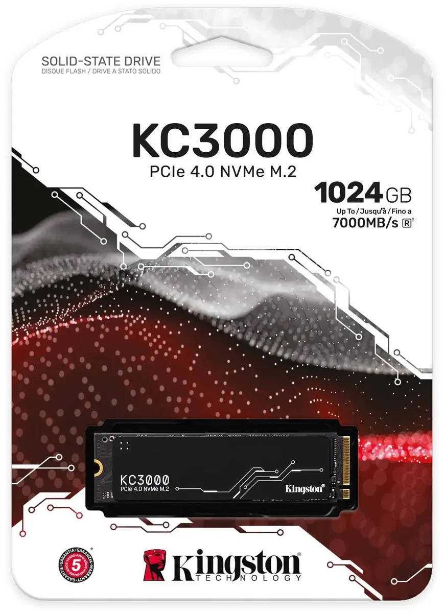 картинка SSD накопитель 1Tb Kingston SKC3000S M.2 2280 (SKC3000S/ 1024G) от магазина КомпьютерЦентр