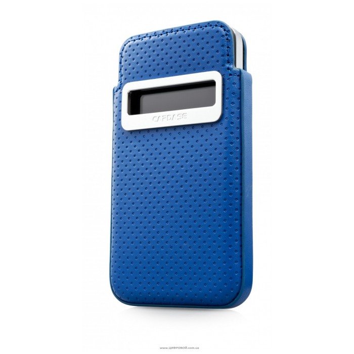 картинка Чехол Capdase Smart Pocket Callid Dot Blue/Black for iPhone 4 (SLIH4-S931) от магазина КомпьютерЦентр