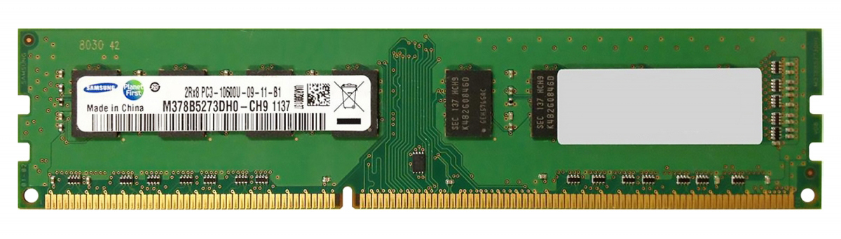 картинка DIMM DDR3 8Gb 1333MHz PC3-10600 Samsung CL9 1.5V (93677) M378B5273DHO-CH9 от магазина КомпьютерЦентр