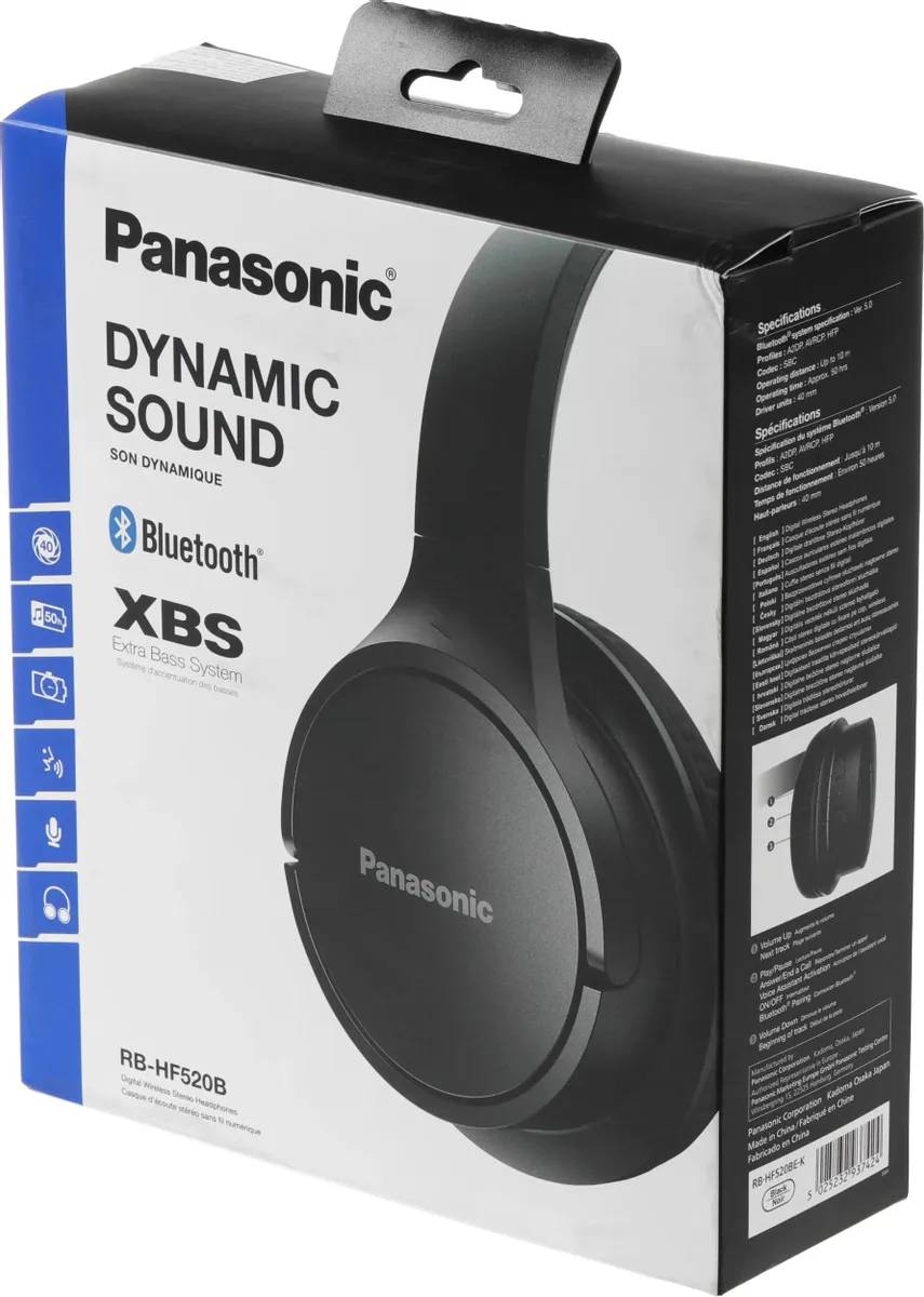 картинка Bluetooth гарнитура Panasonic RB-HF520BE-K черный от магазина КомпьютерЦентр