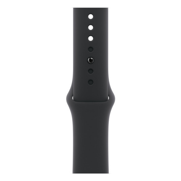 картинка Силиконовый ремешок для Apple Watch 42/ 44/ 45/ 49 mm Apple Sport Band Black M/ L (MXM43FE/ A) оригинал от магазина КомпьютерЦентр