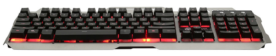 картинка Клавиатура Oklick 790G IRON FORCE Dk.Gray/ Black USB Multimedia for Gamer LED (1012161) от магазина КомпьютерЦентр