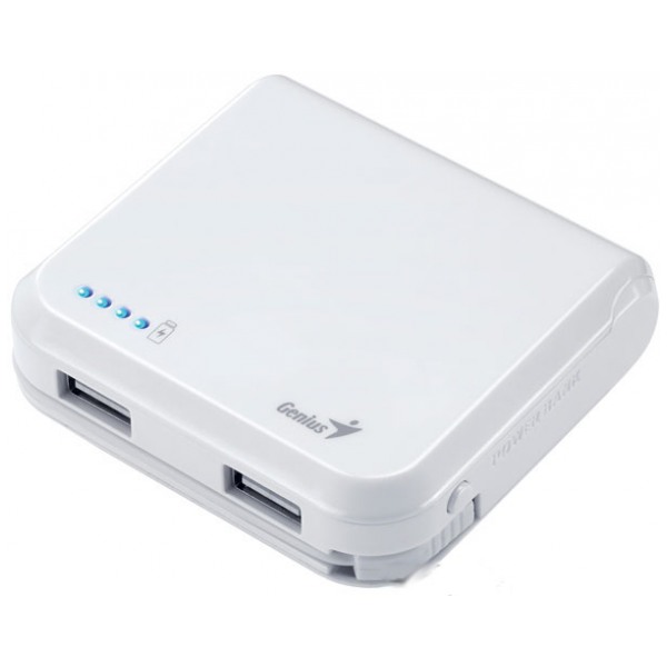 картинка Аккумулятор внешний Genius ECO-5200 White (39800001102) от магазина КомпьютерЦентр