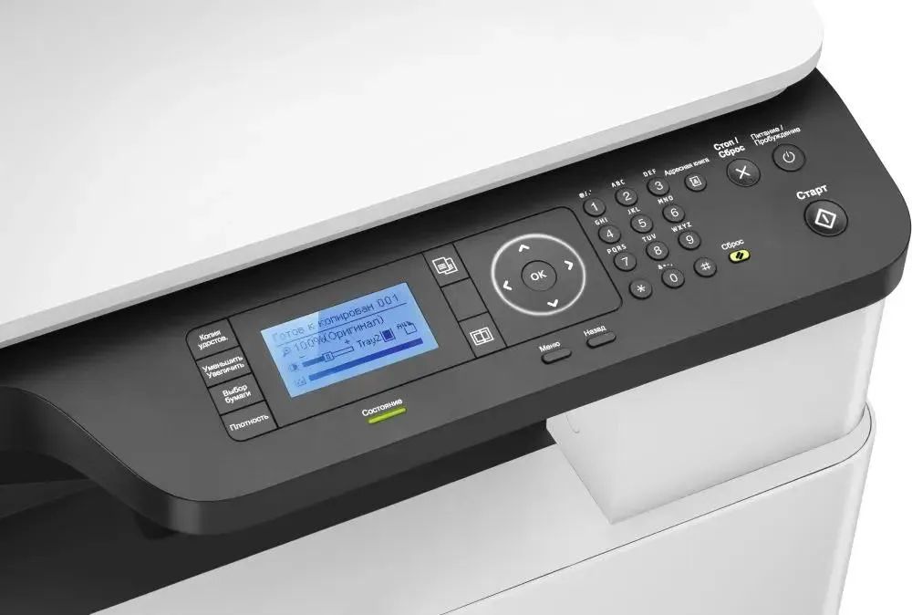 картинка МФУ лазерное HP LaserJet MFP M442dn (8AF71A#B19) p/ c/ s, A3, 1200dpi, 24ppm, 512Mb, 2trays 100+250, Scan to email/ SMB/ FTP, PIN printing, USB/ Eth, Duplex от магазина КомпьютерЦентр