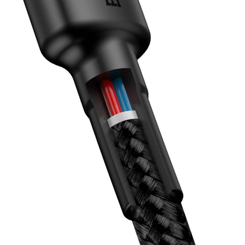 картинка Baseus Data Cable Type-C 100cm Cafule PD2.0 60W CATKLF-GG1 Black от магазина КомпьютерЦентр