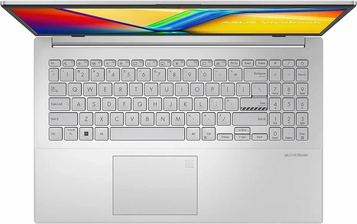 картинка Ноутбук ASUS VivoBook E1504FA-L1834 15.6'' OLED FHD /  Ryzen 5 7520U/  16Gb LPDDR5/  512Gb SSD/  UMA/  Wi-Fi/  BT/  Cam/  DOS/  Silver от магазина КомпьютерЦентр