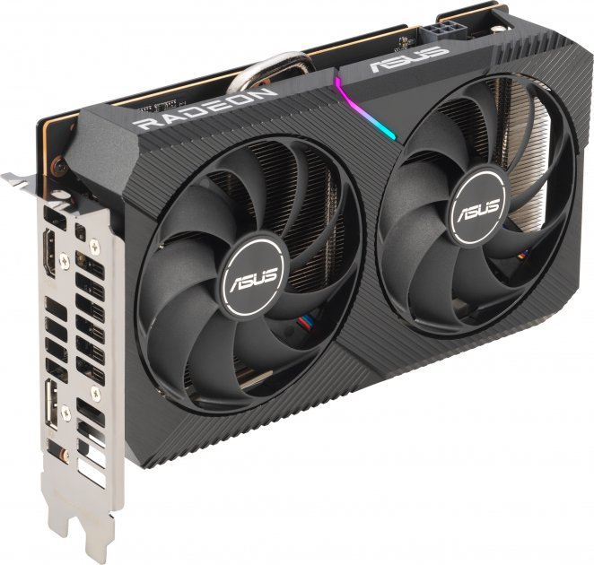 картинка В/ к 4Gb GDDR6 AMD Radeon RX6500XT Asus (DUAL-RX6500XT-O4G) от магазина КомпьютерЦентр