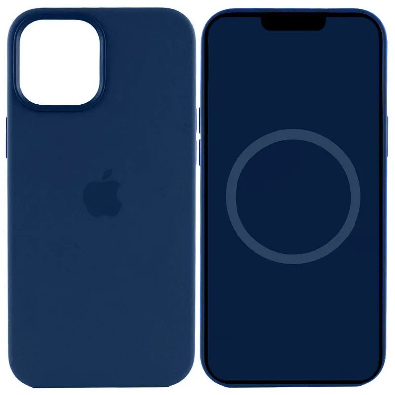 картинка Чехол Silicone case Full with MagSafe (Animation) for iPhone 15, Storm blue от магазина КомпьютерЦентр