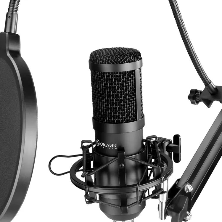 картинка Микрофон Oklick SM-600G 2.5м черный (1796784) от магазина КомпьютерЦентр