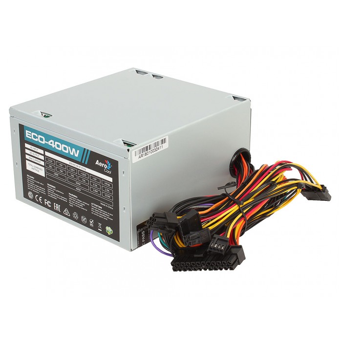 картинка Блок питания AeroCool 400W ATX (ECO-400) от магазина КомпьютерЦентр