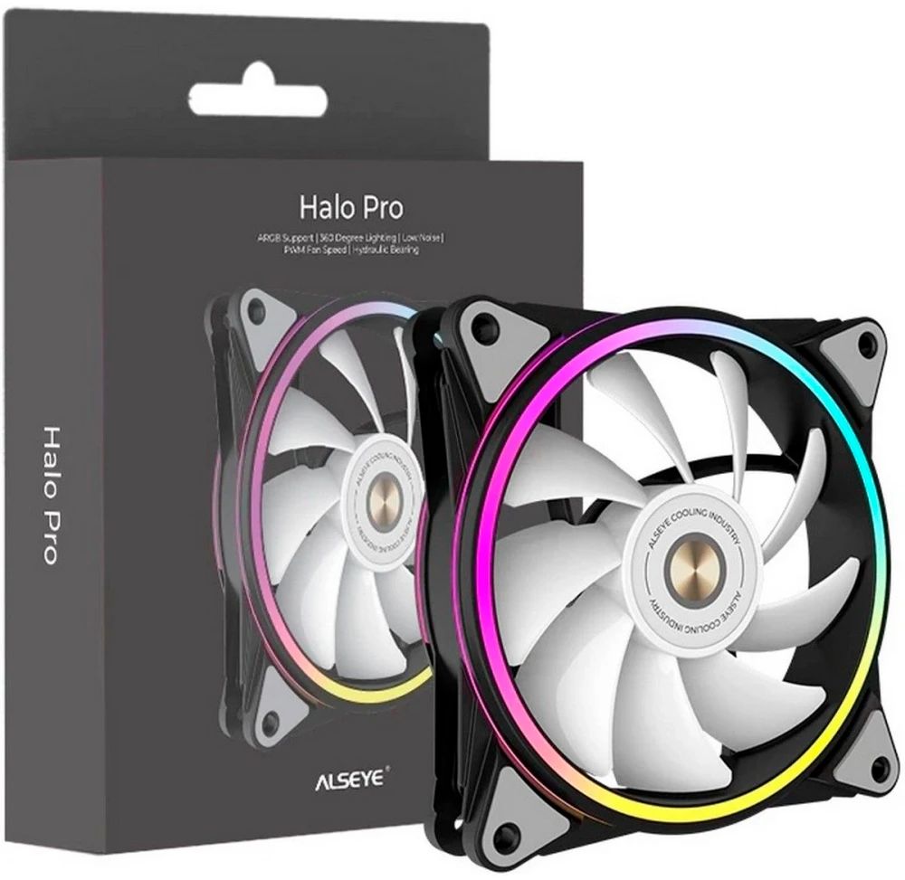 картинка Вентилятор Alseye HALO PRO B-R черный от магазина КомпьютерЦентр