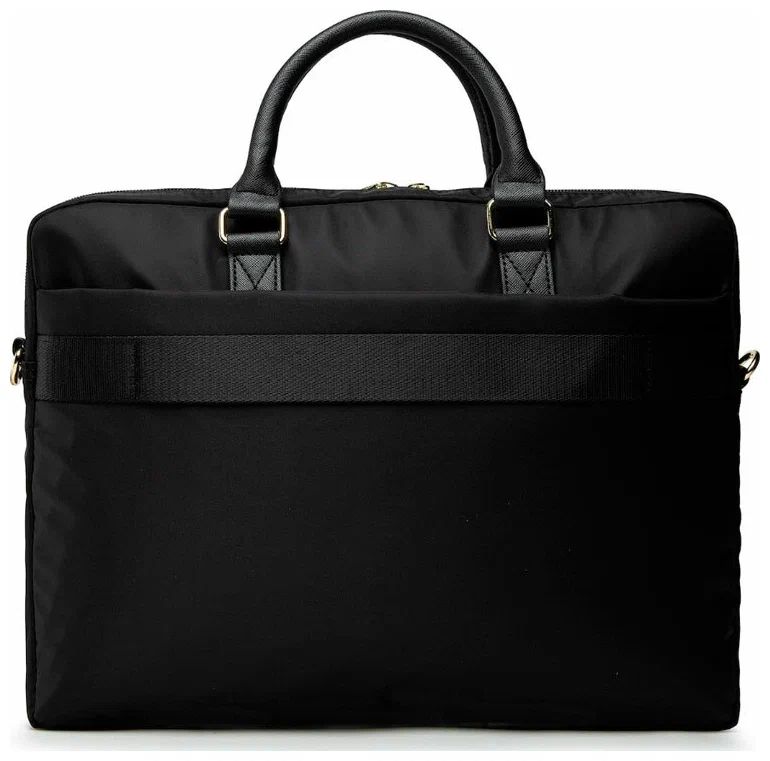 картинка Сумка Guess для ноутбуков 15'' Nylon computer bag with Triangle metal logo Black от магазина КомпьютерЦентр