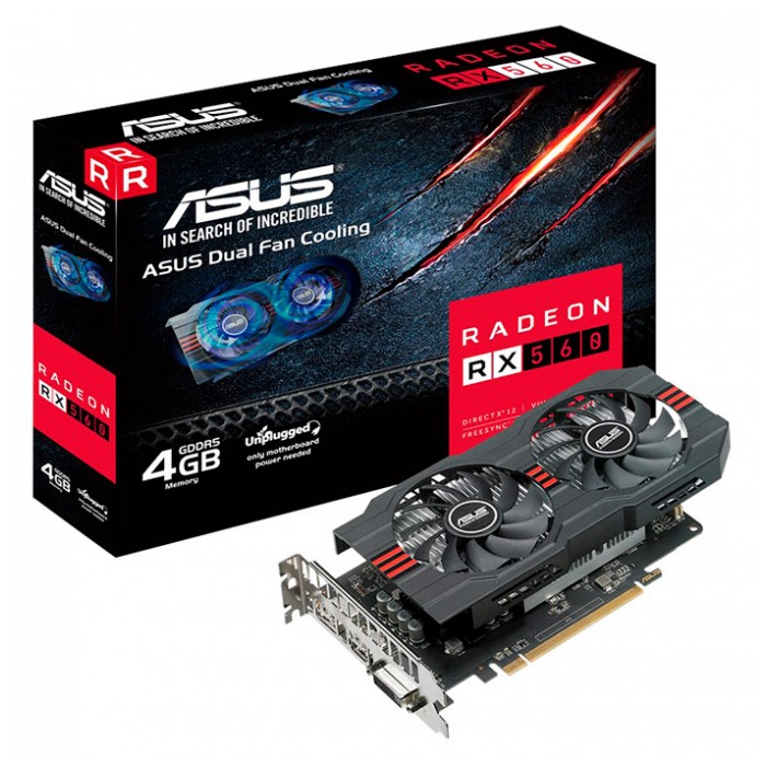 картинка Видеокарта Asus 4Gb DDR5 AMD Radeon RX 560 (RX560-4G-EVO) от магазина КомпьютерЦентр