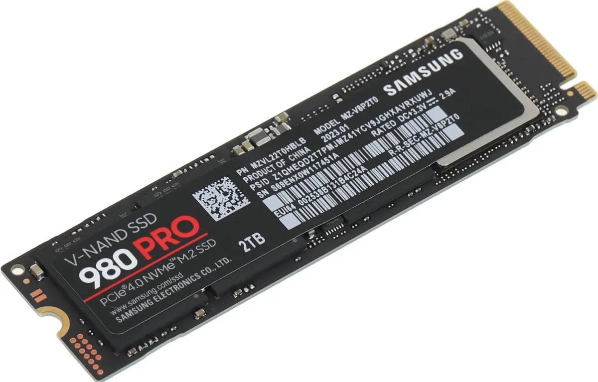 картинка SSD накопитель 2 Tb Samsung 980 PRO PCI-E NVMe 2280 (MZ-V8P2T0BW) от магазина КомпьютерЦентр