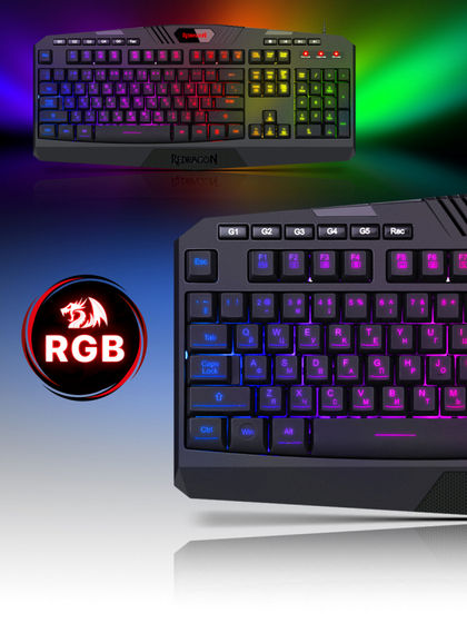 картинка Клавиатура Defender Redragon Harpe Pro USB (78376) от магазина КомпьютерЦентр