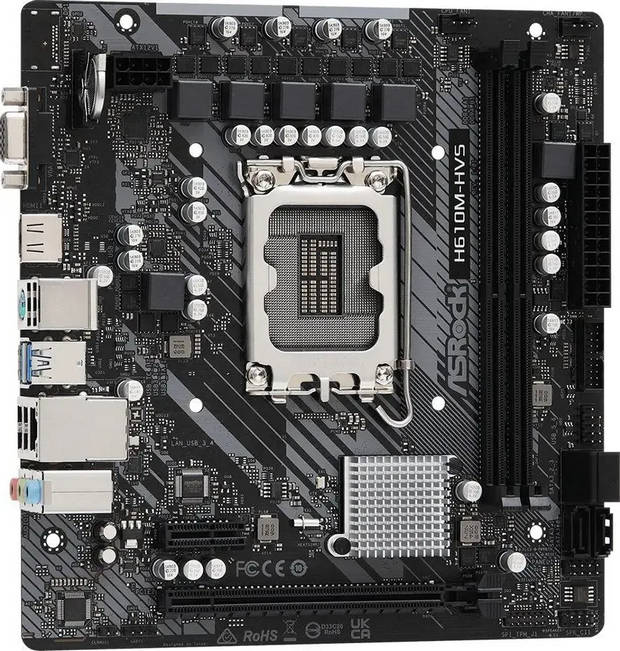 картинка Материнская плата ASRock H610M-HVS LGA1700 mATX от магазина КомпьютерЦентр
