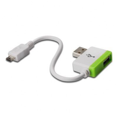 картинка Кабель Digitus USB 2.0 a->Micro b Universal Charge 0.2m + hub (DA-70218) от магазина КомпьютерЦентр