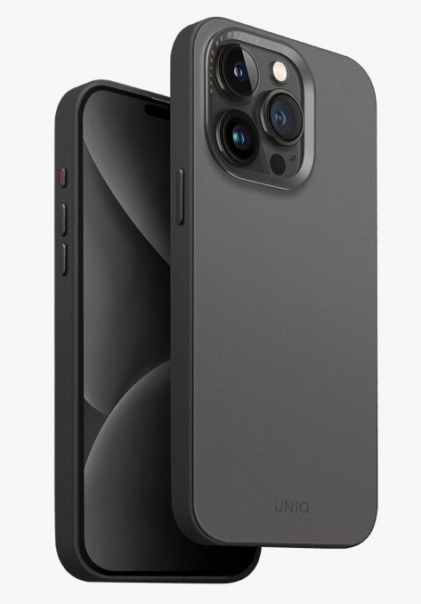 картинка Чехол Uniq LYDEN DS MAGCLICK CHARGING (MagSafe) для iPhone 15 Pro Max 6.7''RHINO GREY/ BLACK (IP6.7P(2023)-LDSRGRYBLK) от магазина КомпьютерЦентр