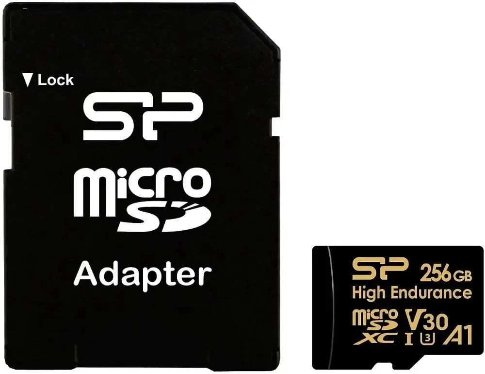 картинка Карта памяти 256Gb microSDXC Silicon Power High Endurance V30 A1 + adapter (SP256GBSTXDV3V1HSP) от магазина КомпьютерЦентр