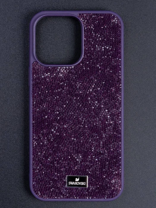 картинка Чехол Swarovski для iphone 15 Pro Max Фиолетовый от магазина КомпьютерЦентр