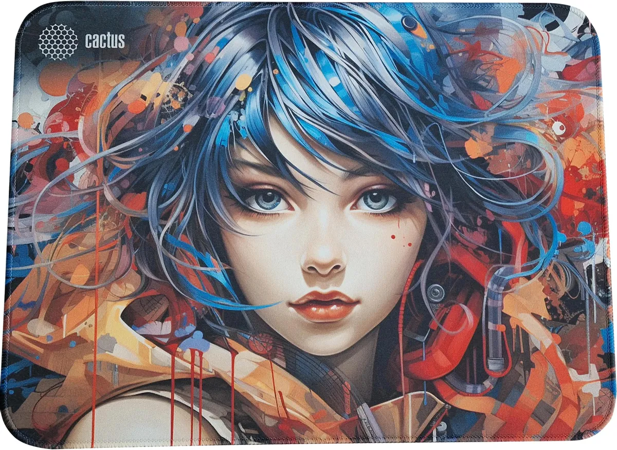 картинка Коврик для мыши Cactus Girl 400x300x3мм (CS-MP-PRO11XL) от магазина КомпьютерЦентр