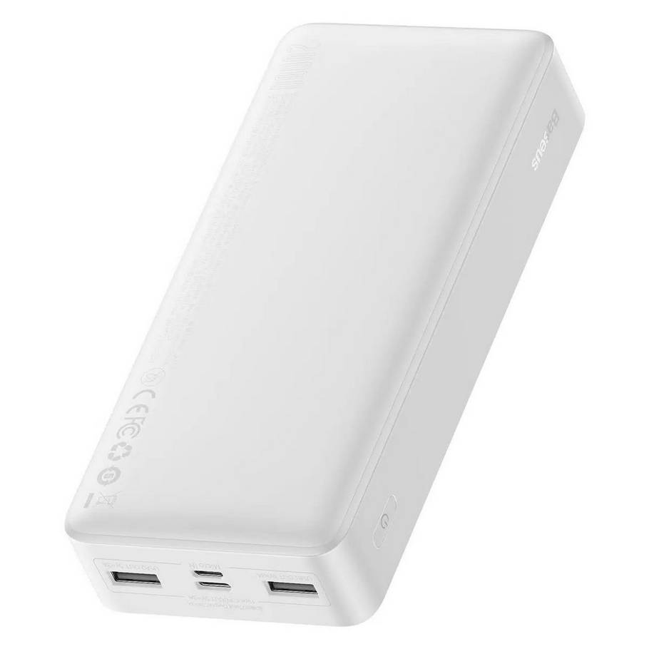 картинка Внешний аккумулятор Baseus Bipow Digital Display Power bank 20000mAh 15W Белый (PPDML-J02, PPBD050102) от магазина КомпьютерЦентр